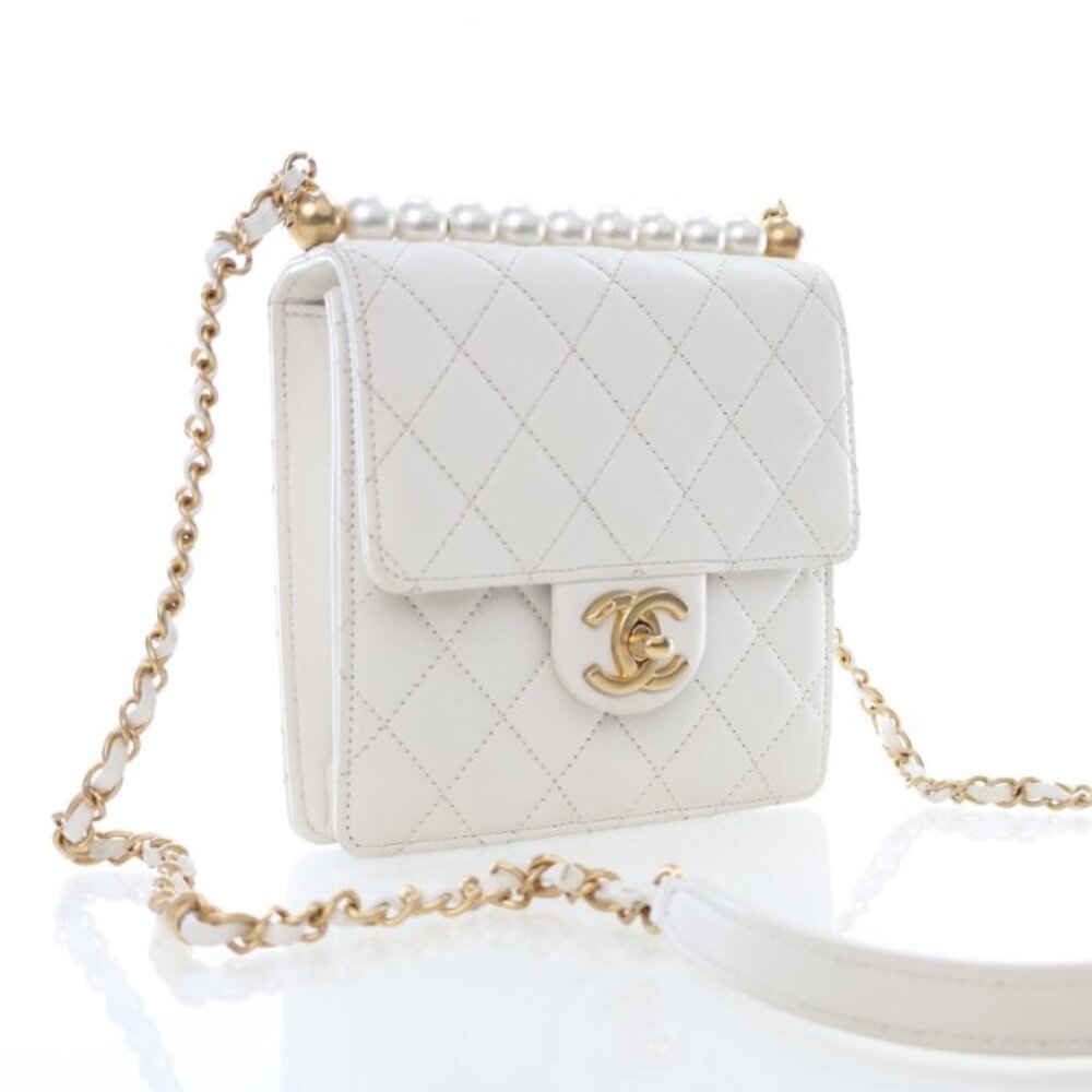 Chanel Small Lamb Chic Pearl Flap Bag